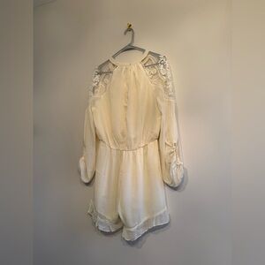 Hayden Ivory Lace Accent Romper